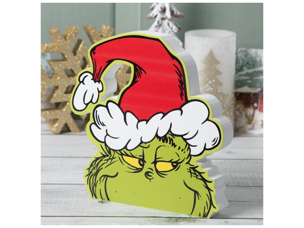 Christmas Tree Christmas Grinch Hat Santa Hat Grinch Wood Decor