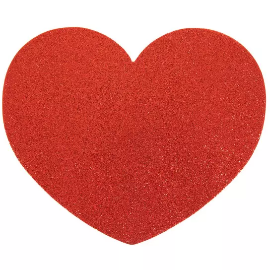 Red Metallic Heart Puffy Stickers, Hobby Lobby