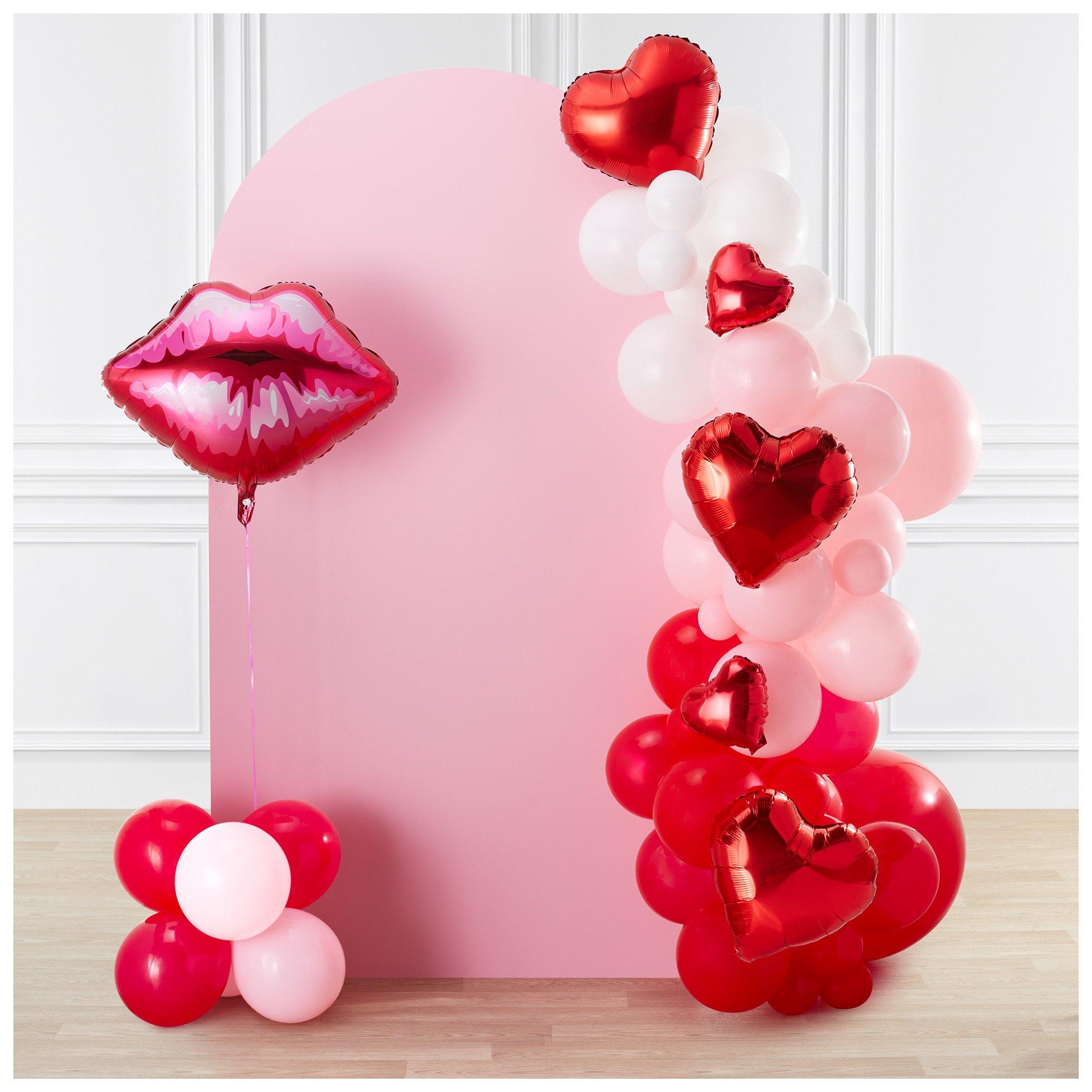 Red, Pink & White Fringe Backdrop