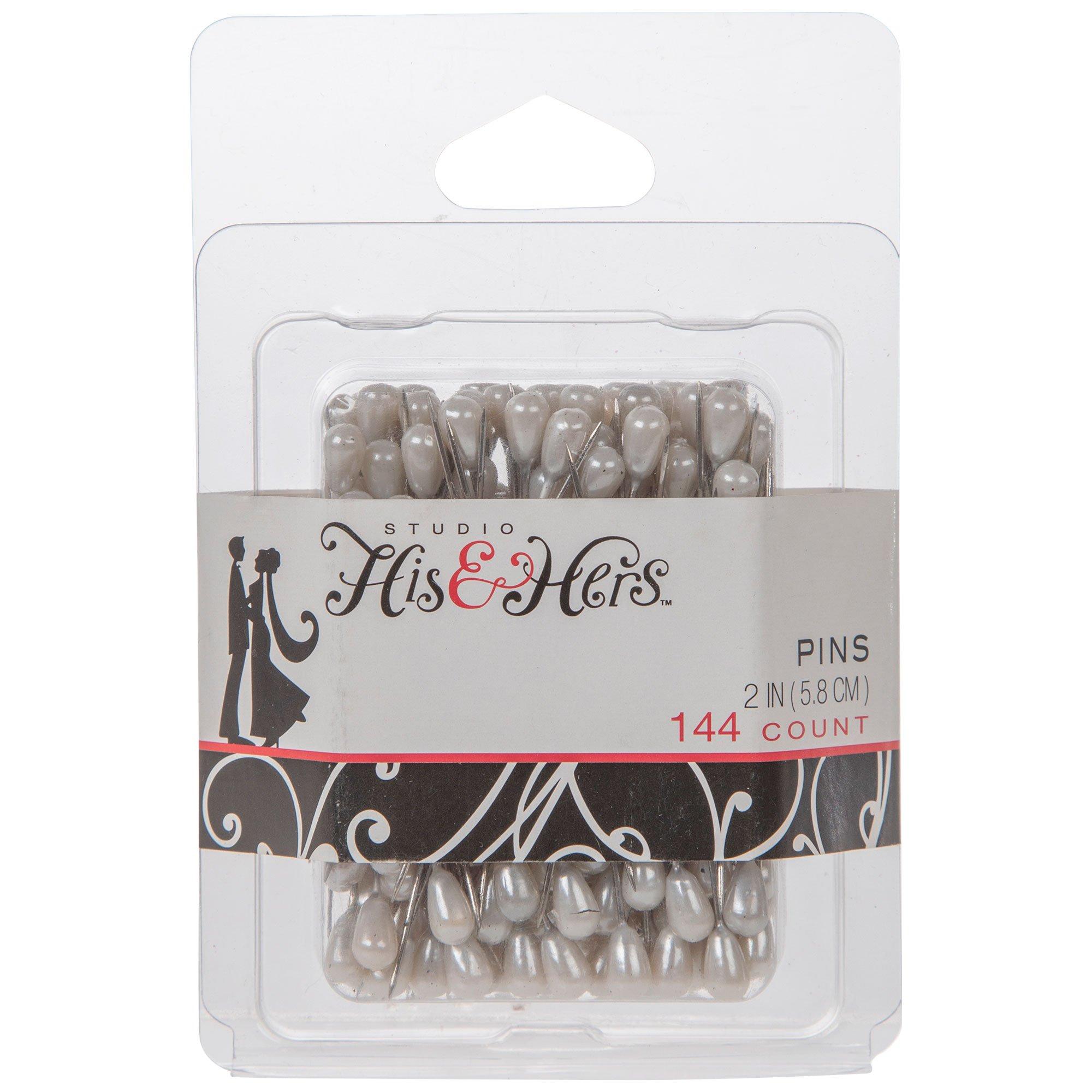 Pearl Corsage Pins 1 1/2 Craft Pins 288 Pieces Per Box White 38422 (Choose  Qty
