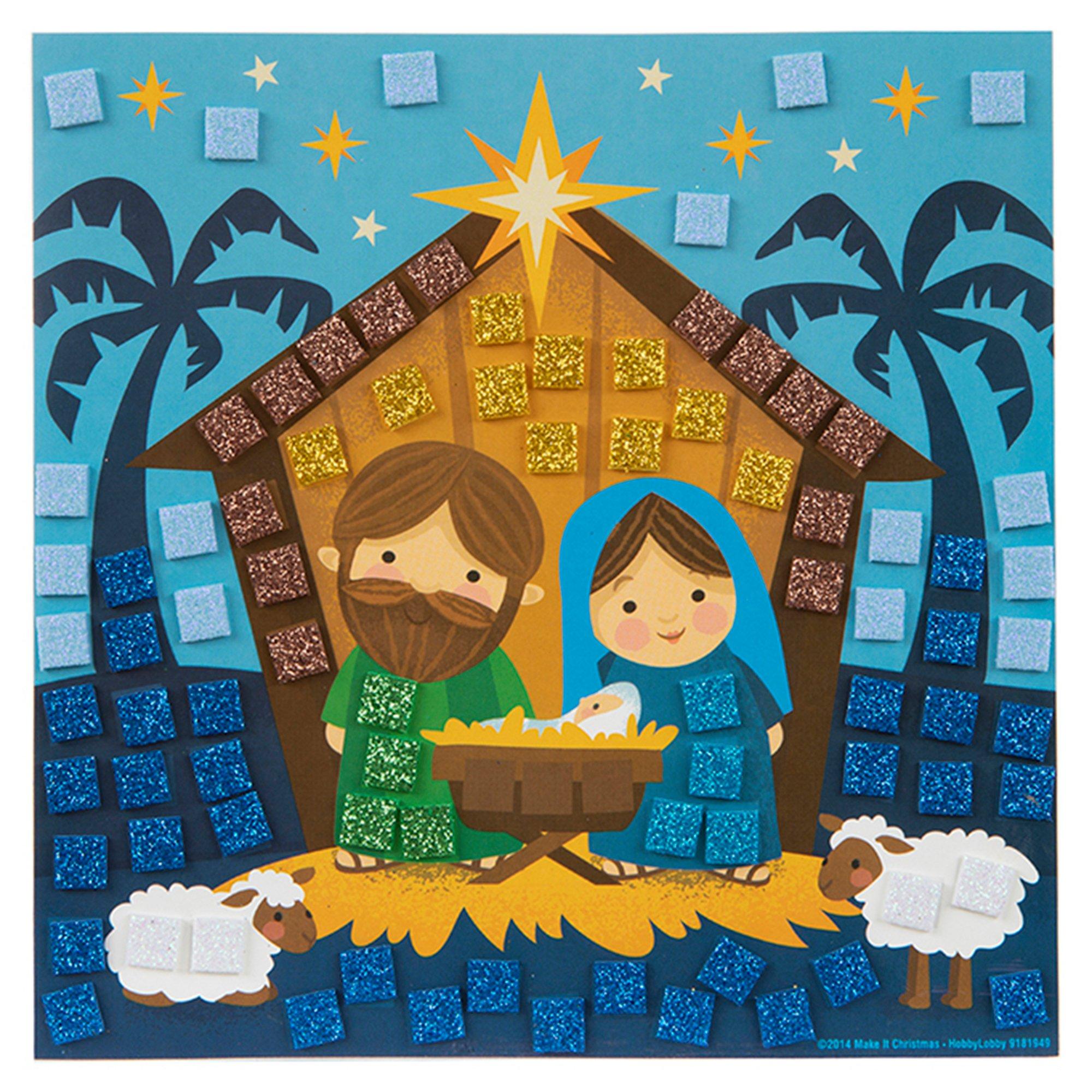 Nativity Mosaic Craft Kit Hobby Lobby 5602669
