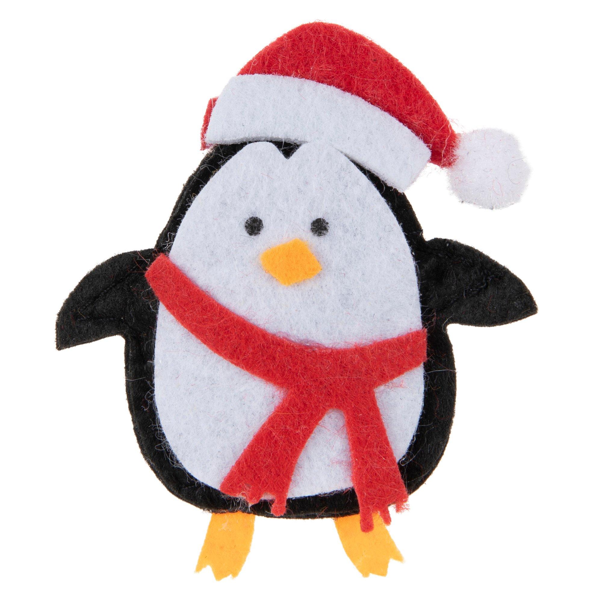 Felt Penguin With Baby Tree Decoration - Postbox Party