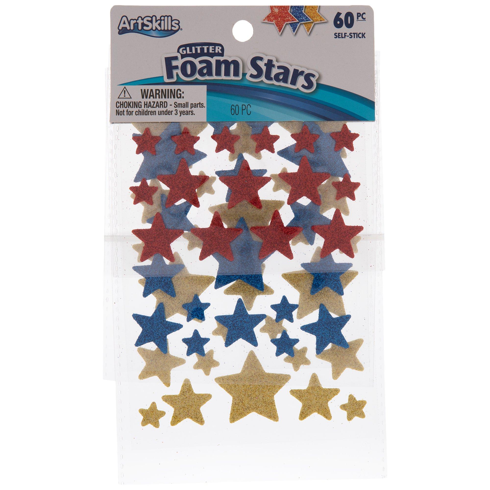 Glitter Foam Star Stickers Hobby Lobby 560987