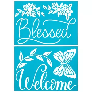 Blessed & Welcome Stencils
