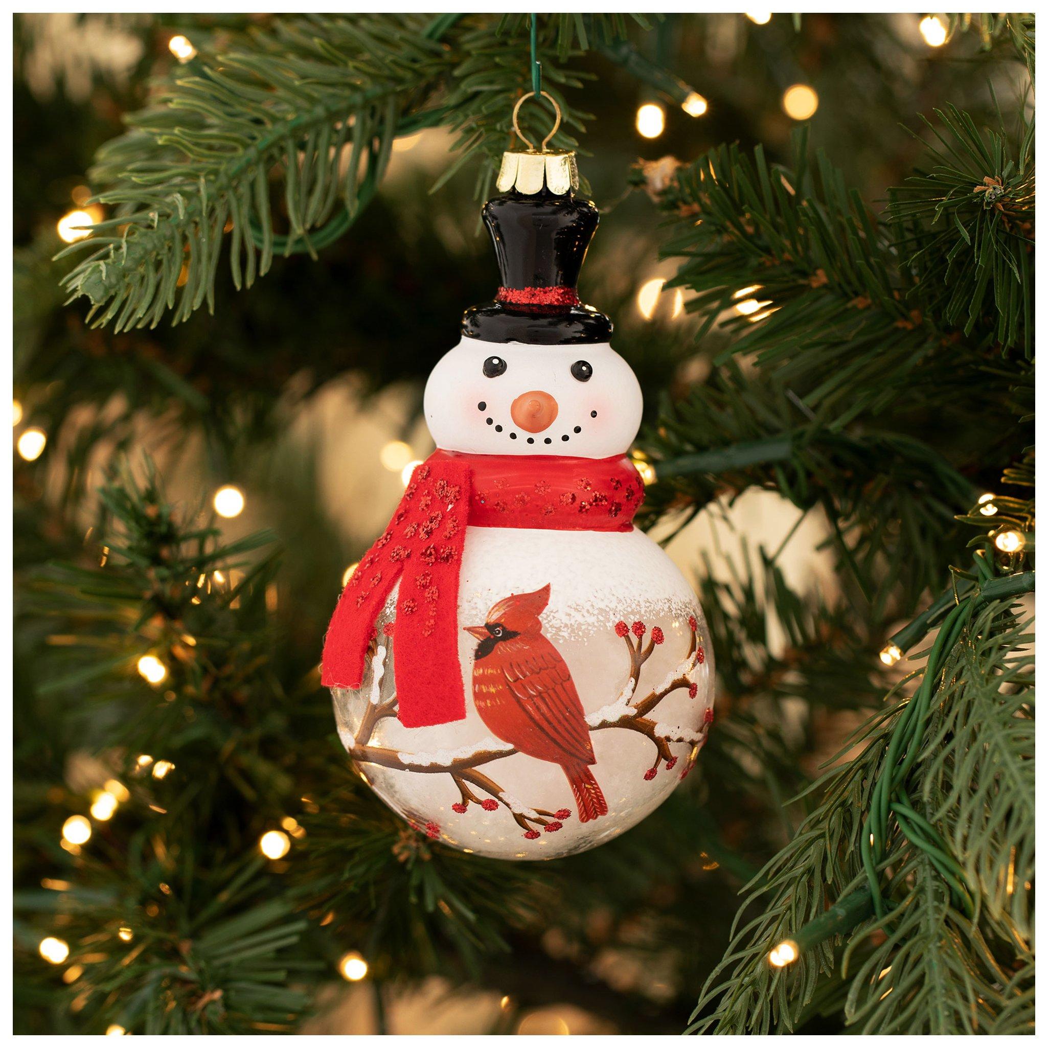 Cardinal Snowman Snow Globe Ornament Hobby Lobby 5620273