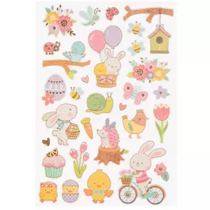 Easter Is Here Felt Foil Stickers