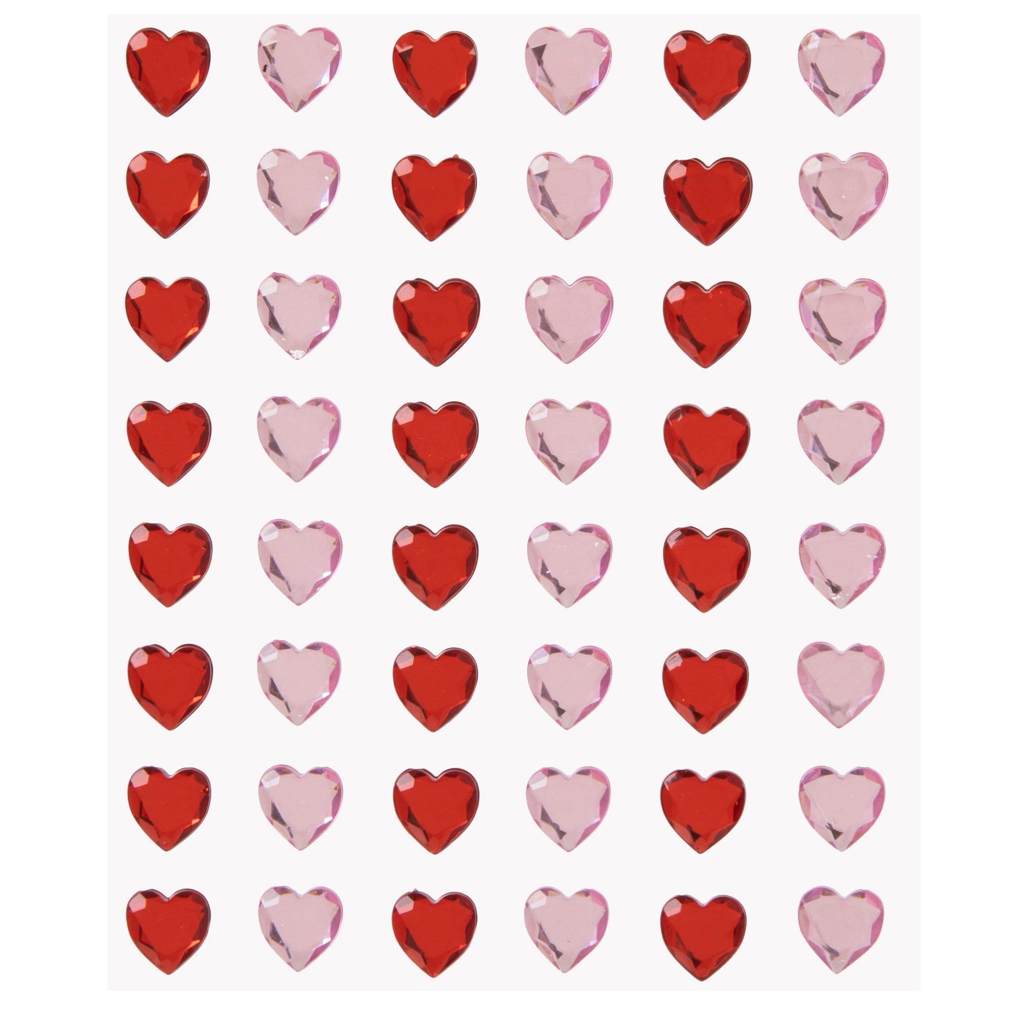 Heart Rhinestone Stickers, Hobby Lobby, 1448554
