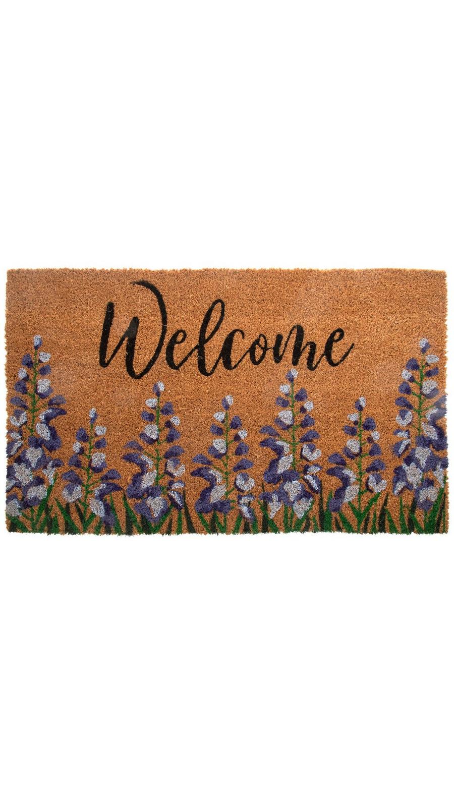newカラー·ᴥ·♡.*゜バースデーガーランド（ネーム含む）積み木風 パステル Welcome Lavender Coir Doormat | Hobby Lobby | 5631122