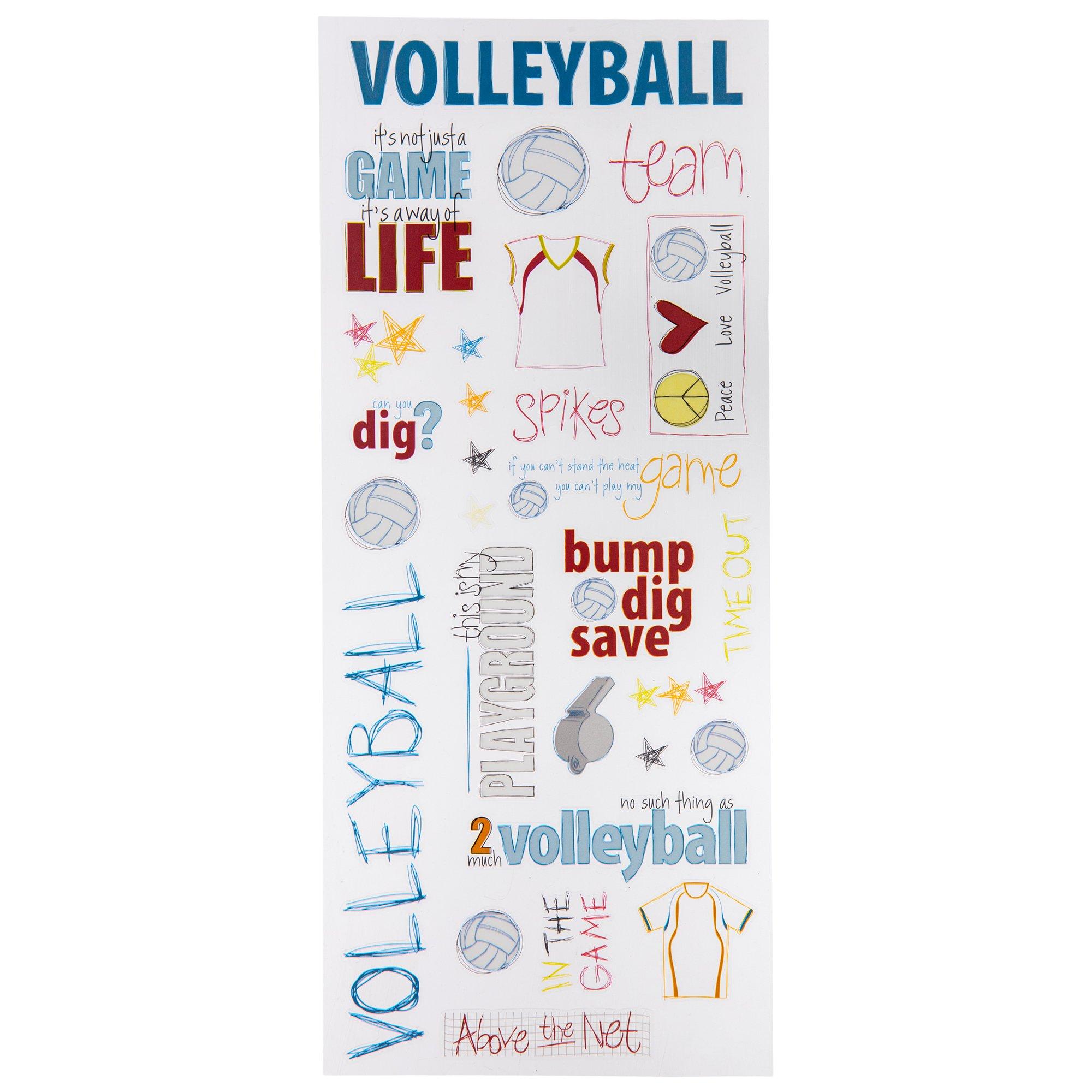 Volleyball Doodle Stickers Hobby Lobby 563569