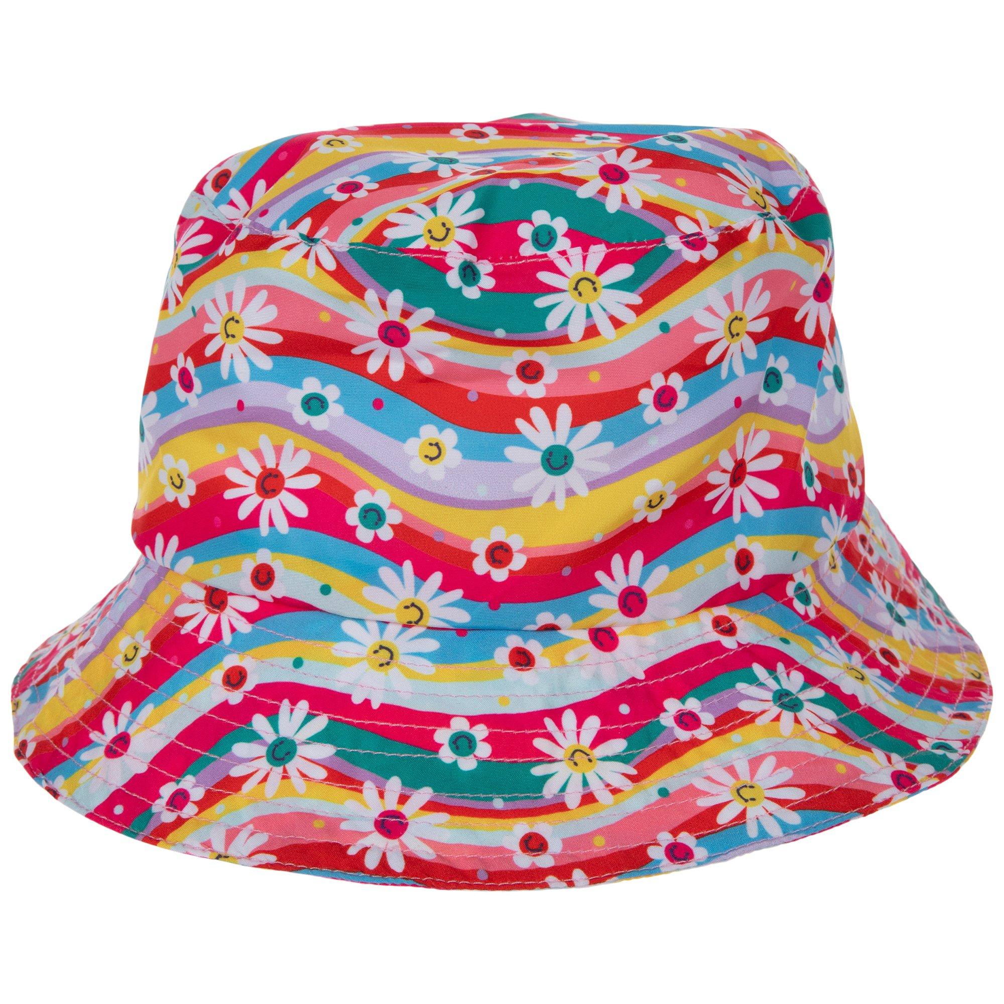 Smiley Face Flowers Youth Bucket Hat | Hobby Lobby | 5644612