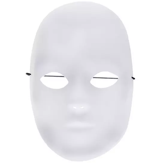 White Male Full Face Mask - Small, Hobby Lobby