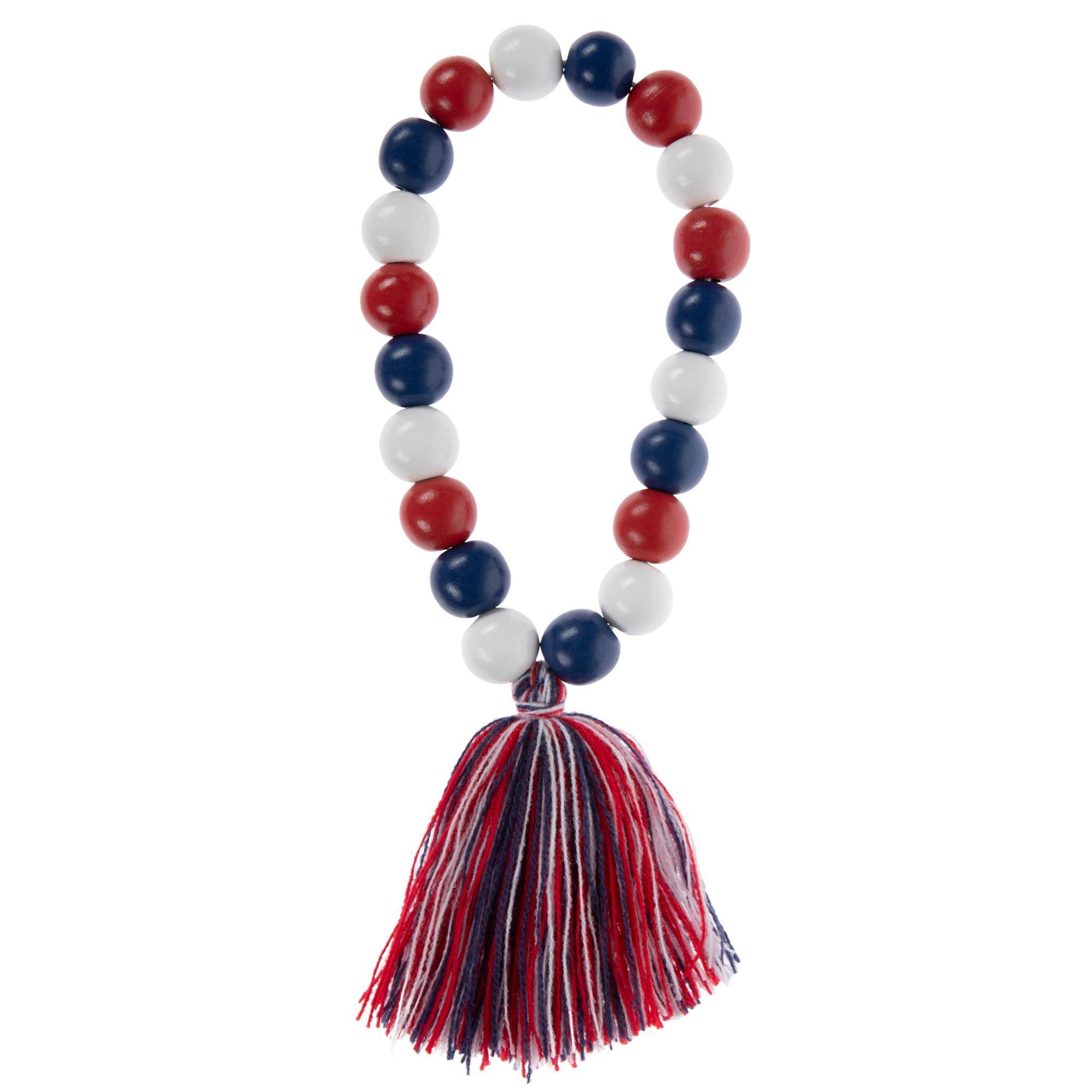 Red, White & Blue Beaded Tassel Hobby Lobby 5659552