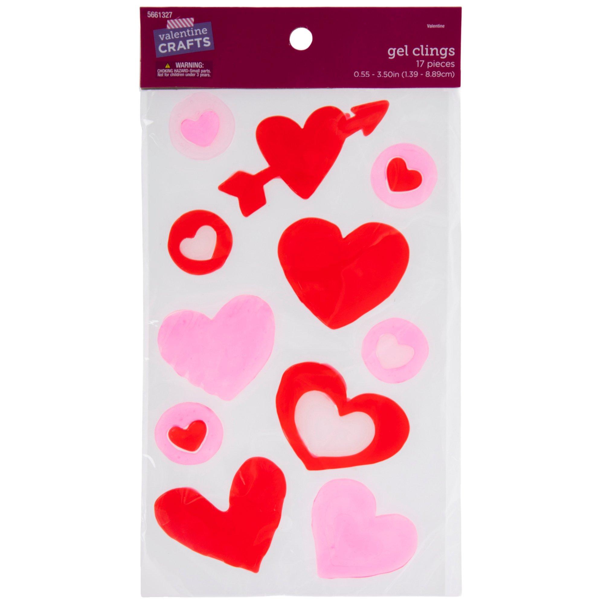 Conversation Hearts Gel Clings
