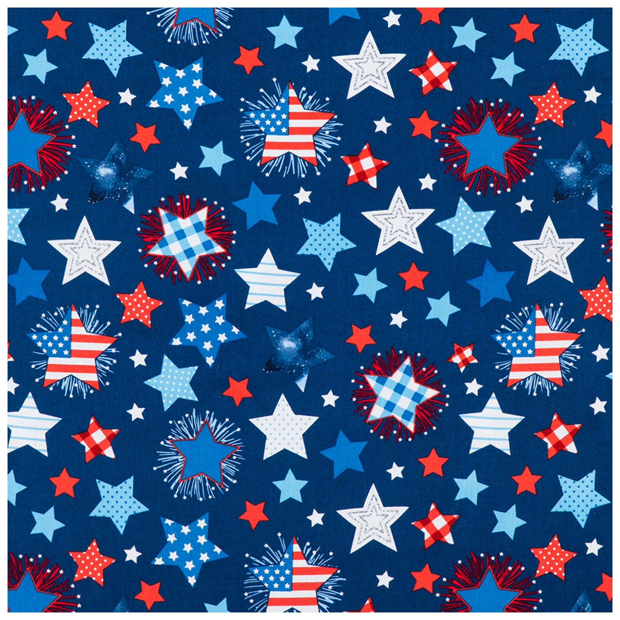 Patterned Stars Cotton Fabric | Hobby Lobby | 5666243