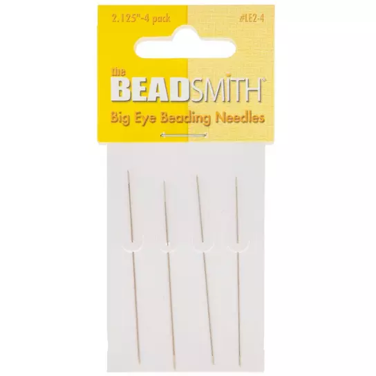 Premium Beading Needles, 80mm/3.125 Looming Long, Big Eye Size 11