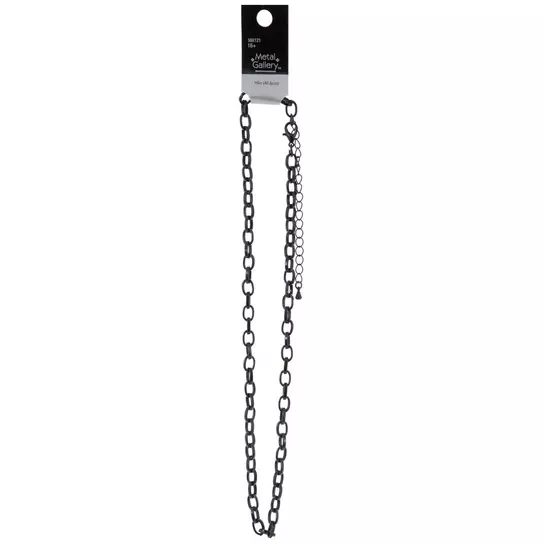 Black Chain Necklace - 16