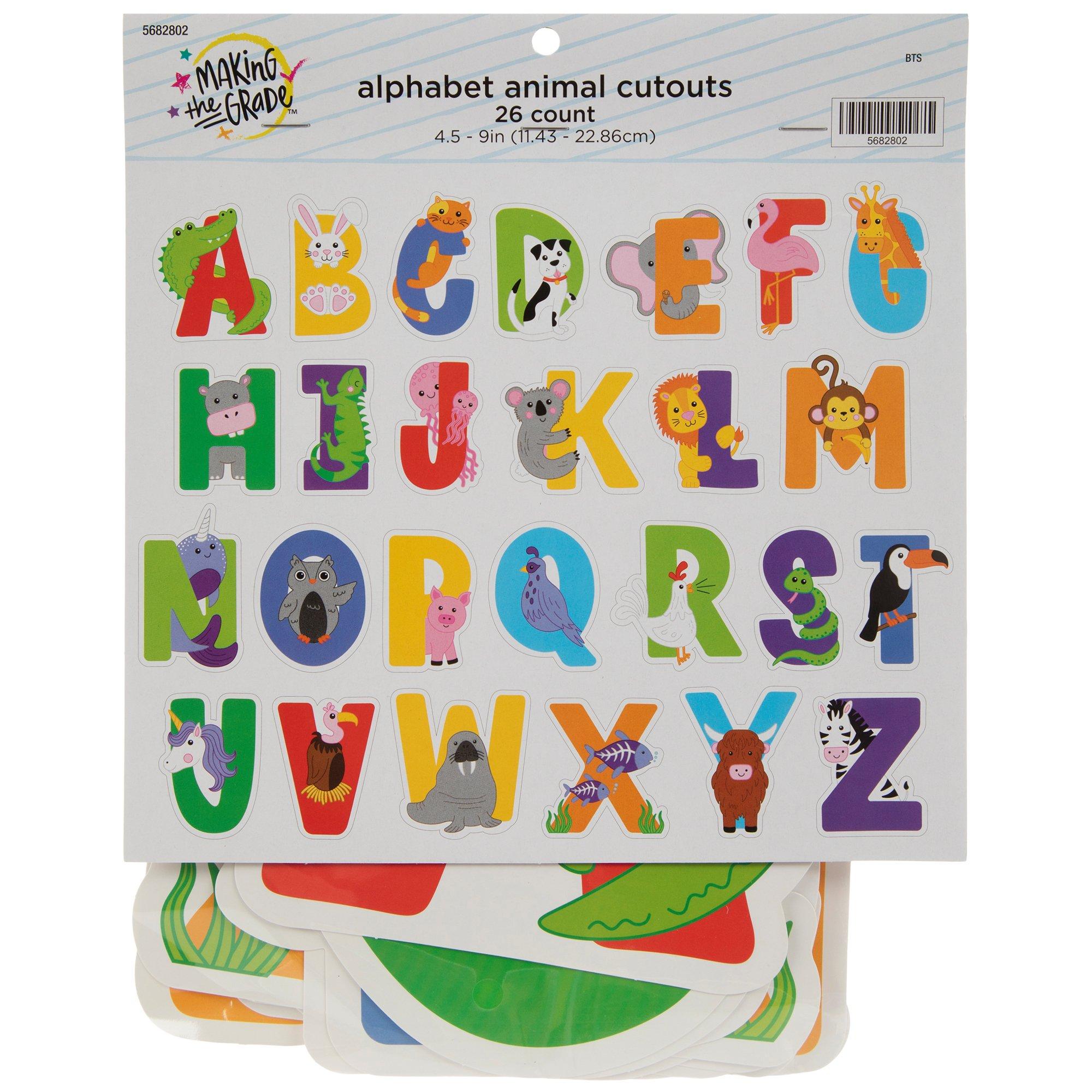 Alphabet Animal Cutouts | Hobby Lobby | 5682802