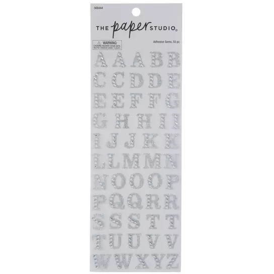 1 sheet Glitter Alphabet Rhinestone Self Adhesive Scrapbooking Stickers  Craft Accessories DIY PC Phone Decor Letters