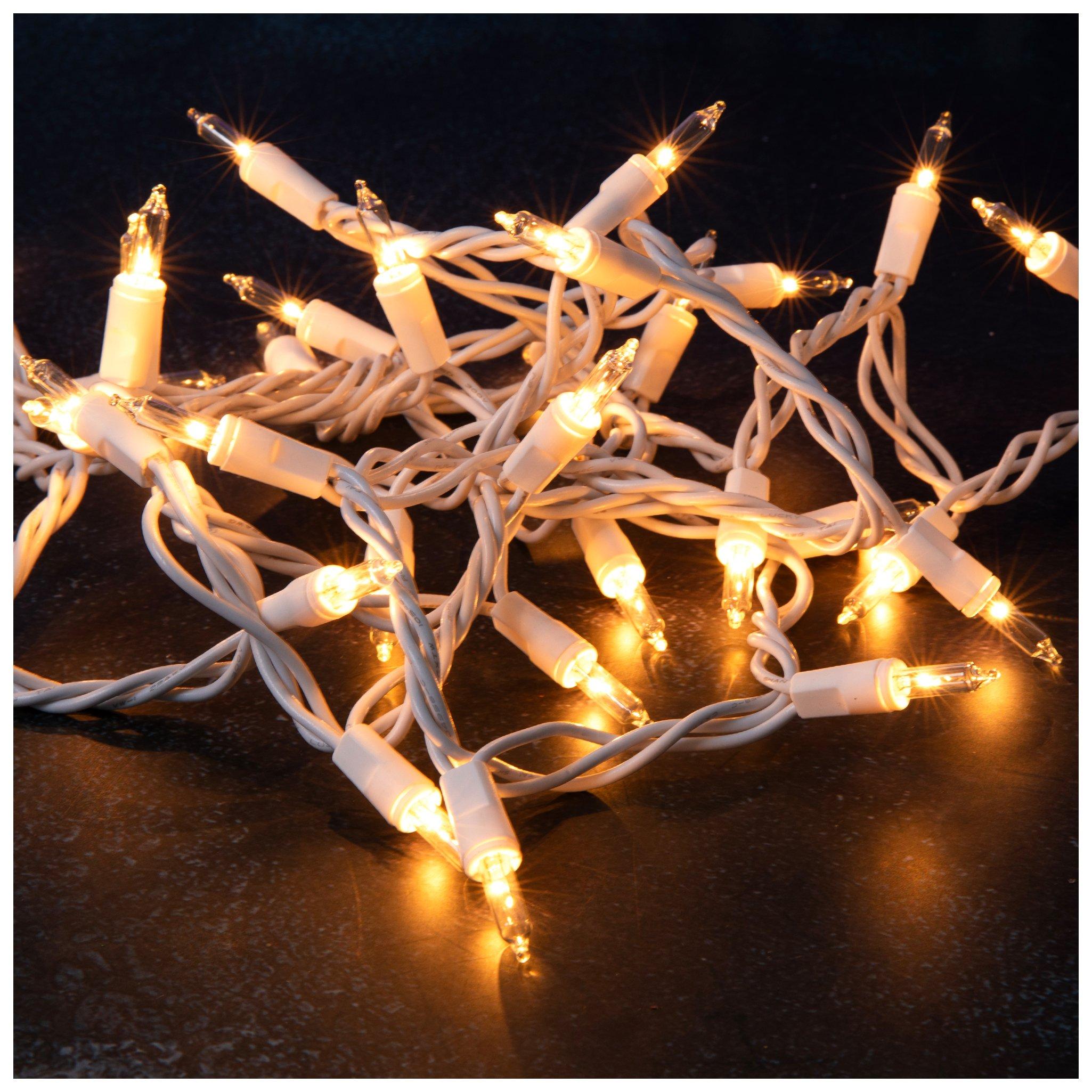 clear with white wire