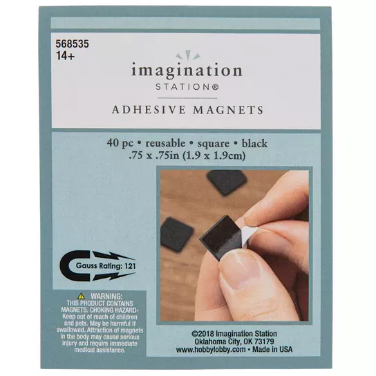 1 x 1 Square Peel & Stick Magnets