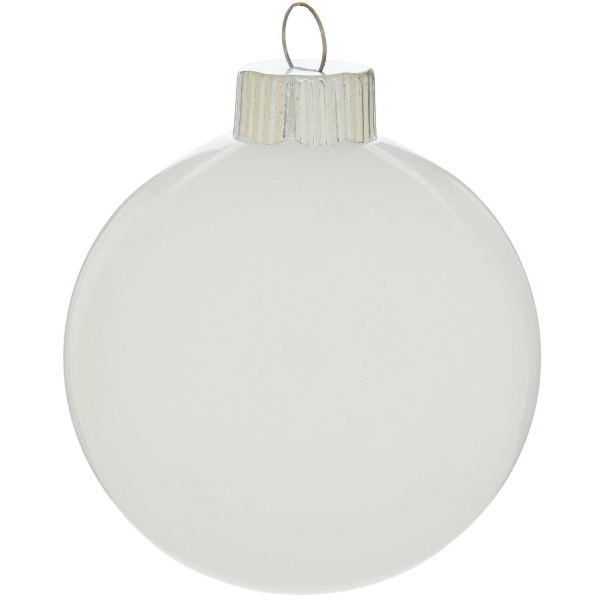 White Blank Ball Ornaments Hobby Lobby 5685888