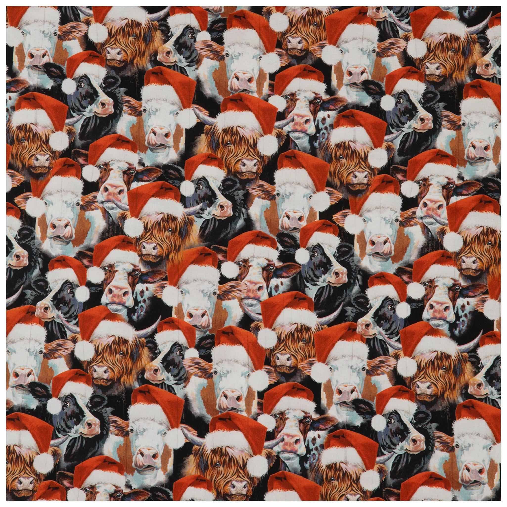 Christmas Cows Cotton Fabric Hobby Lobby 5692736