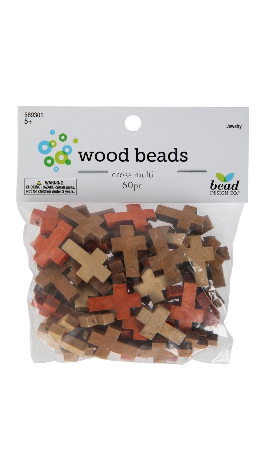 Cross Top-Drilled Wood Beads | Hobby Lobby | 569301