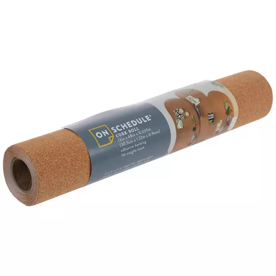 Cork Roll with Adhesive Backing for Eco Home 2mm x 1m x 25m