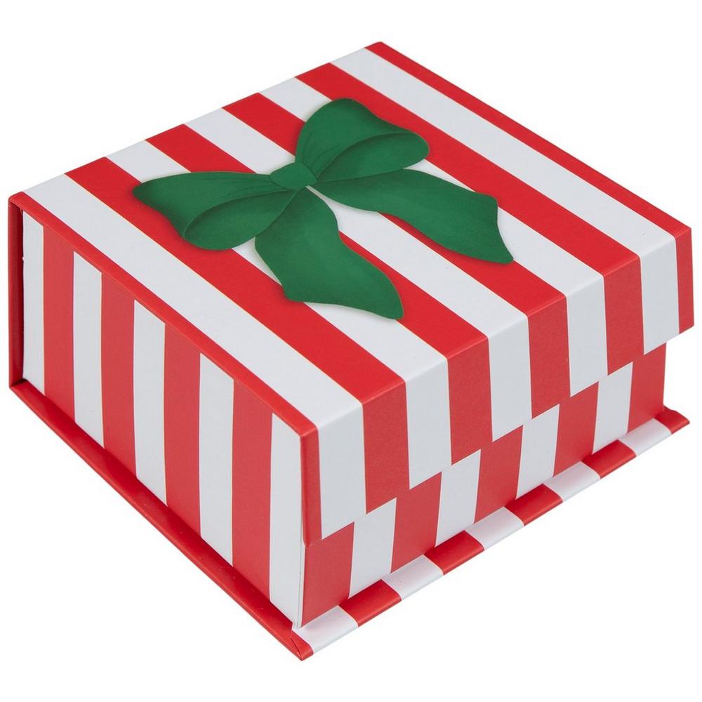 Bow Striped Square Gift Box | Hobby Lobby | 5695259