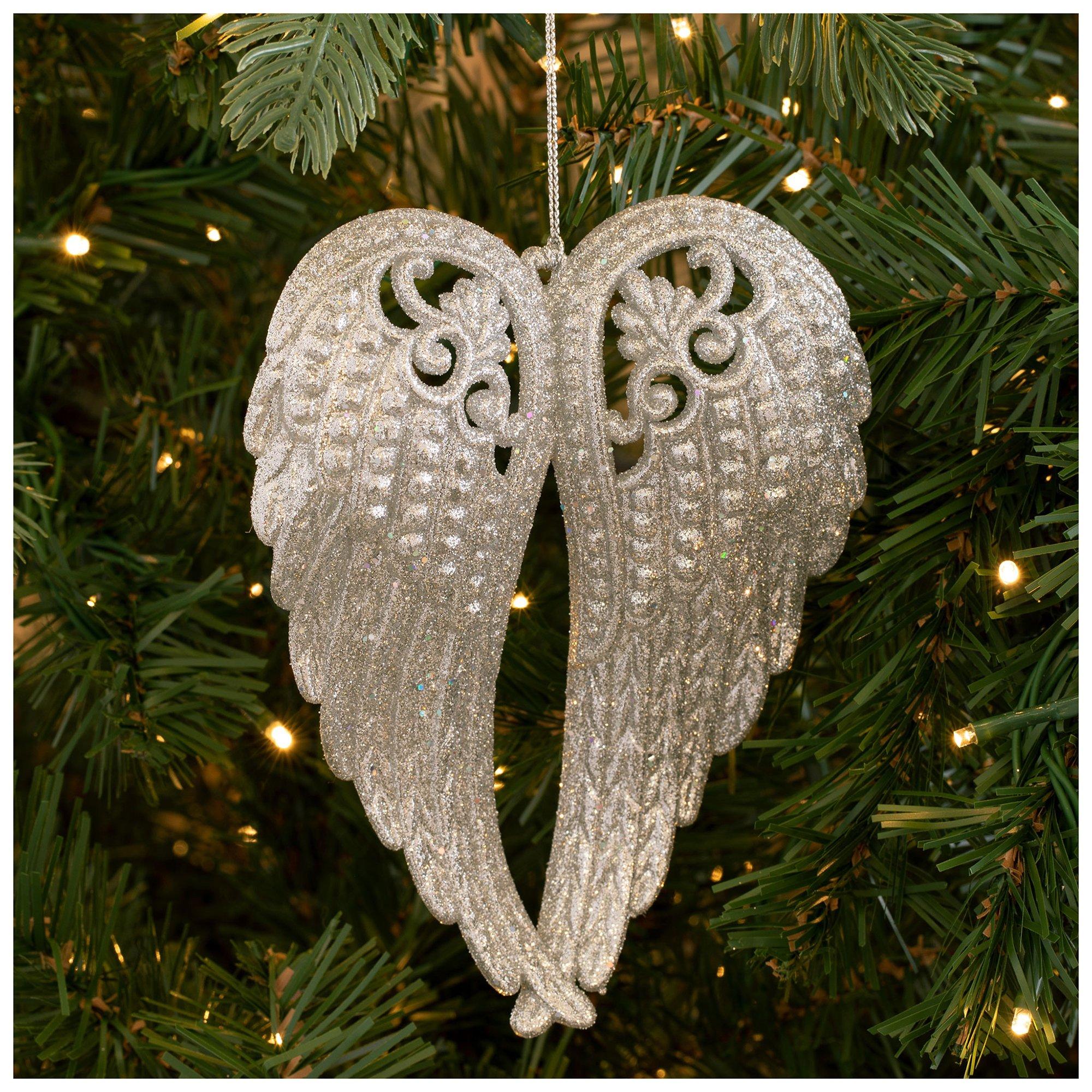 Glitter Angel Wings Ornaments | Hobby Lobby | 5703228
