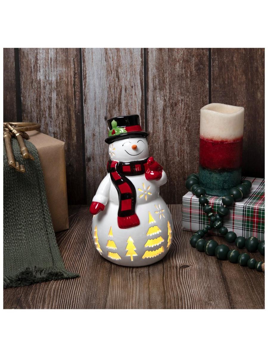 Light Up Snowman With Cutouts & Cardinal | Hobby Lobby | 5704051