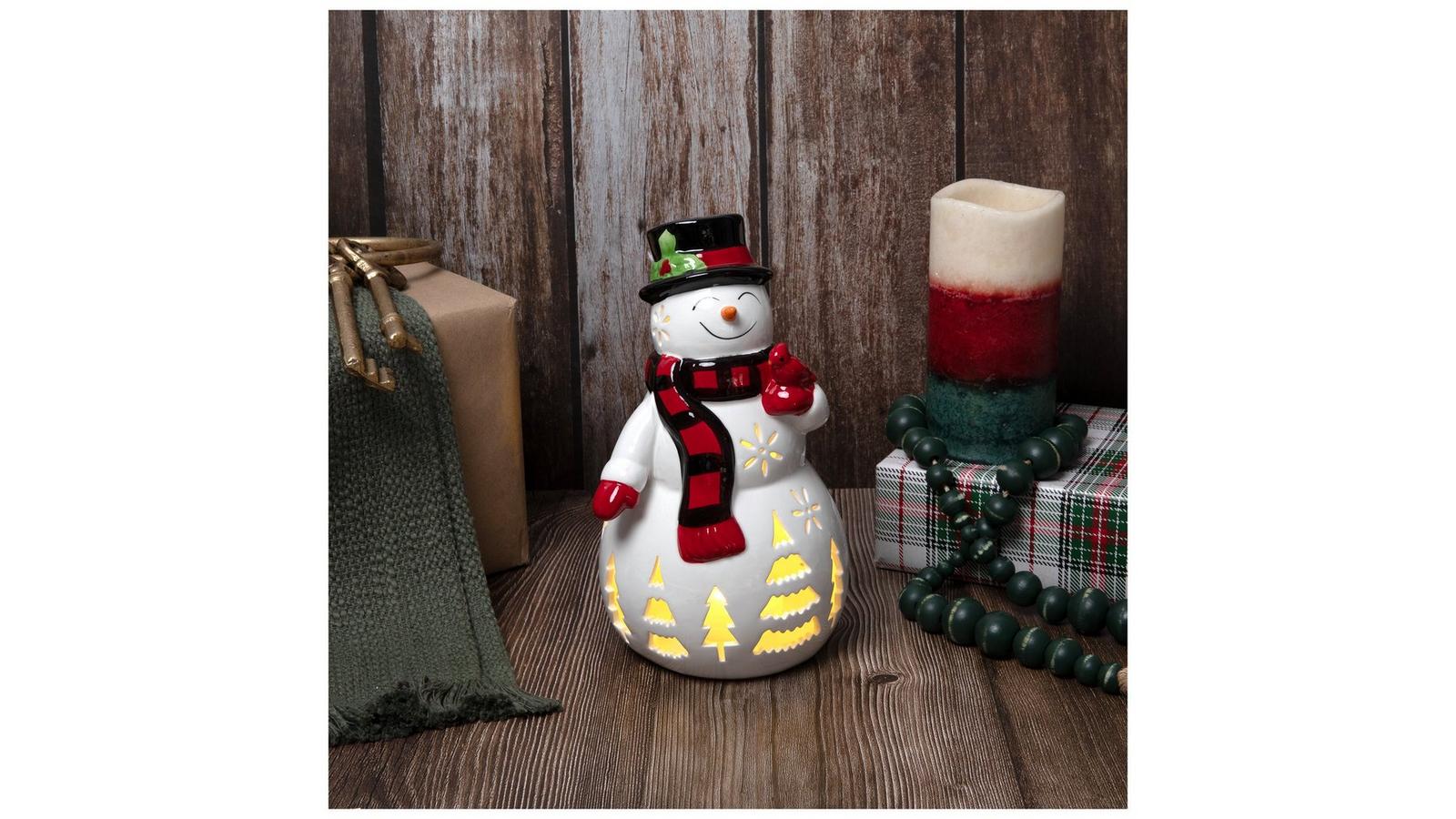 Light Up Snowman With Cutouts & Cardinal | Hobby Lobby | 5704051