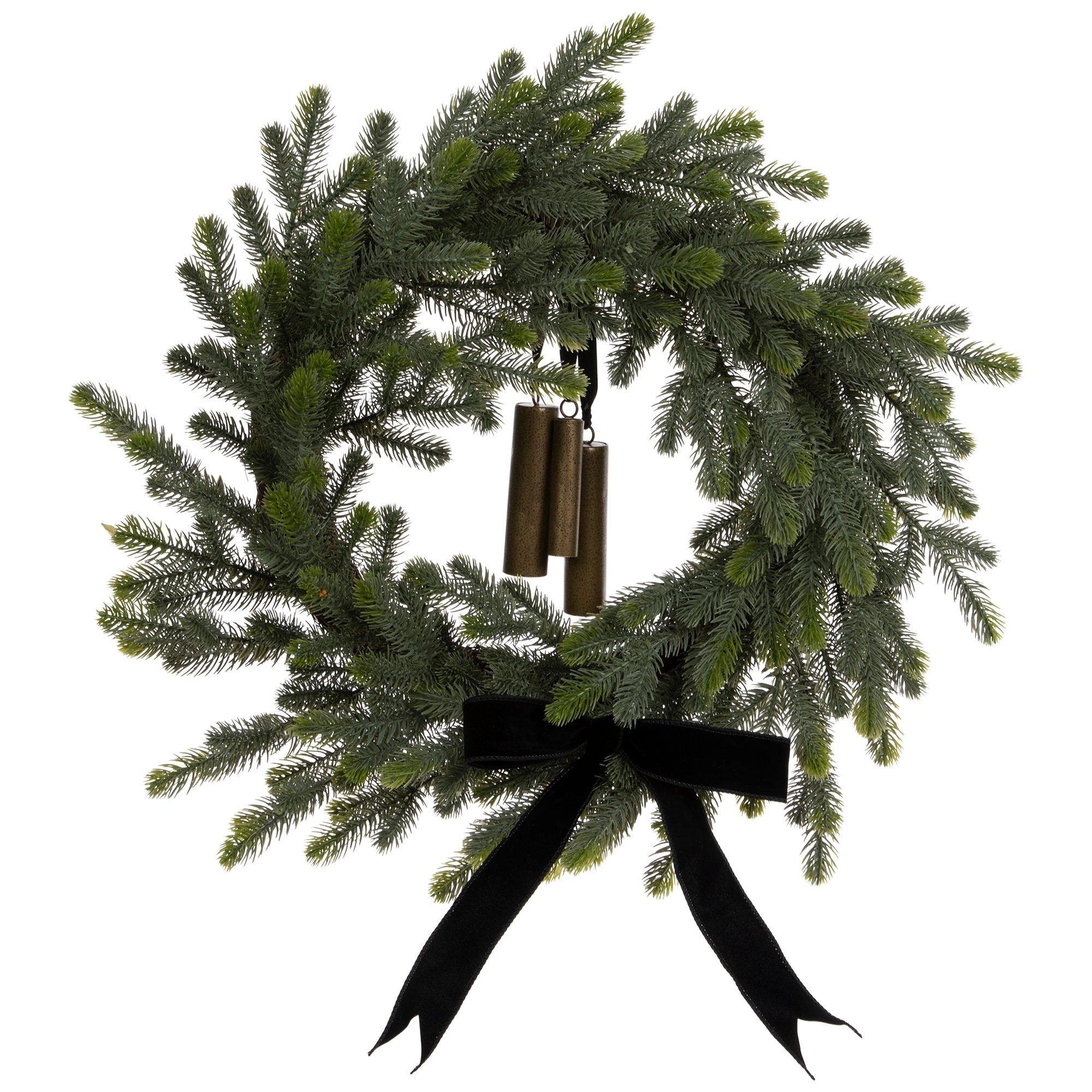 Harmony Bells Pine Wreath view 1