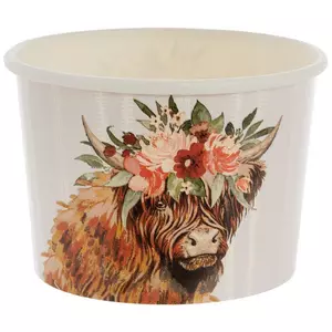 Highland Cow & Florals Snack Bowls