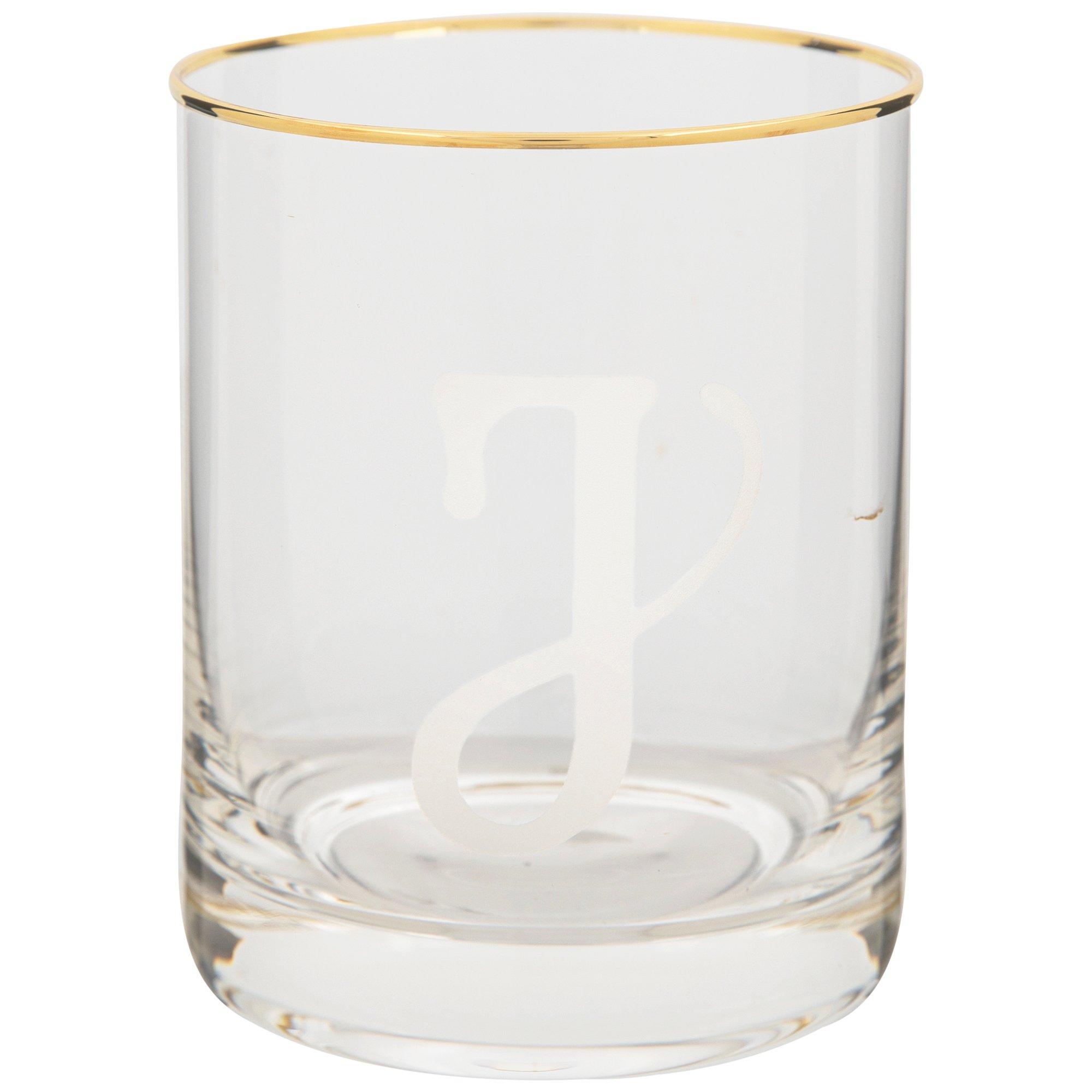 Gold Rimmed Letter Stemless Glass Hobby Lobby 5722194