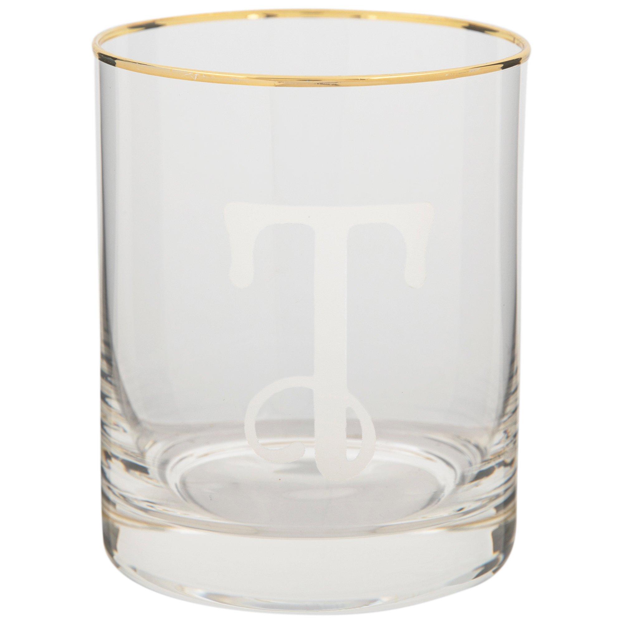 Gold Rimmed Letter Stemless Glass Hobby Lobby 5722335