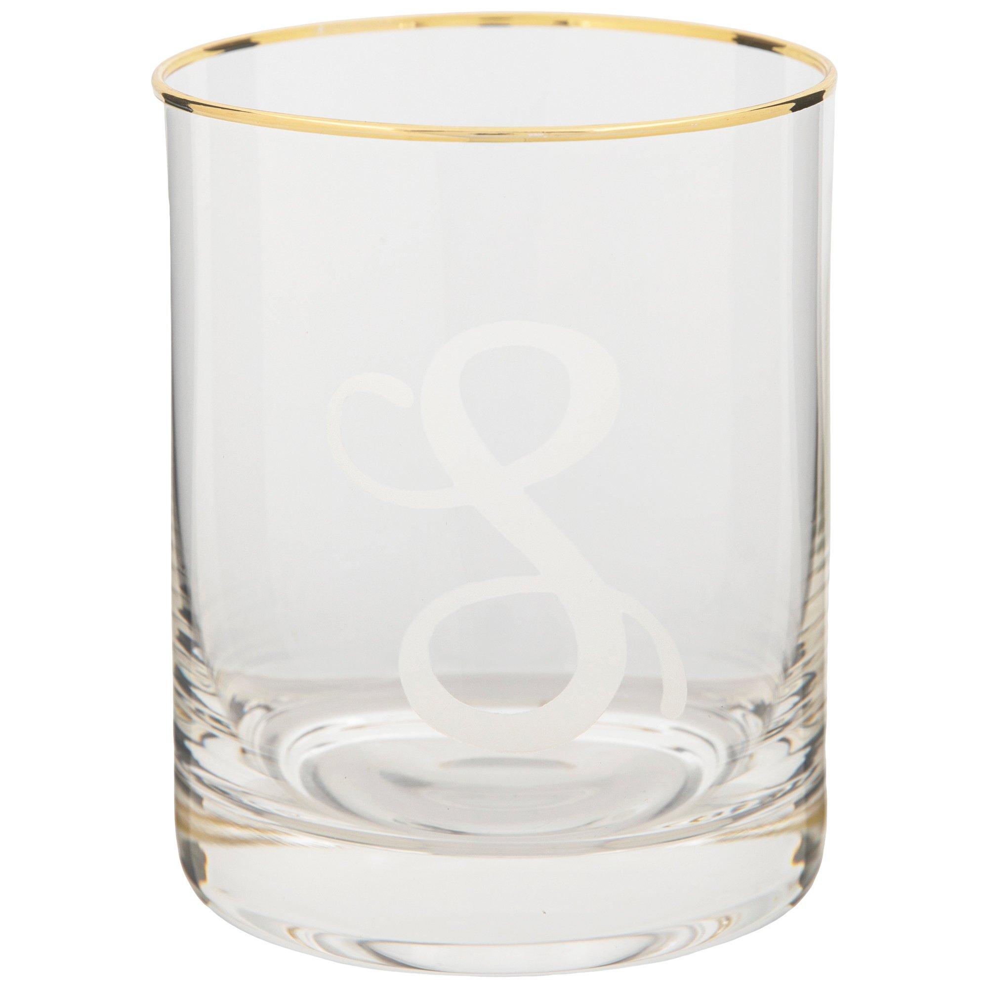 Gold Rimmed Letter Stemless Glass Hobby Lobby 5722392