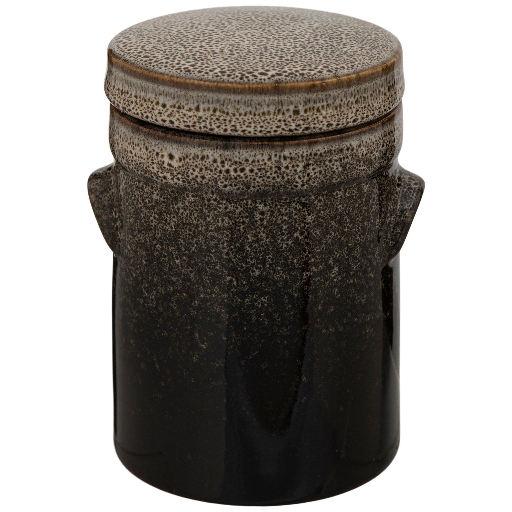 Black & Gray Mottled Canister Hobby Lobby 5725361