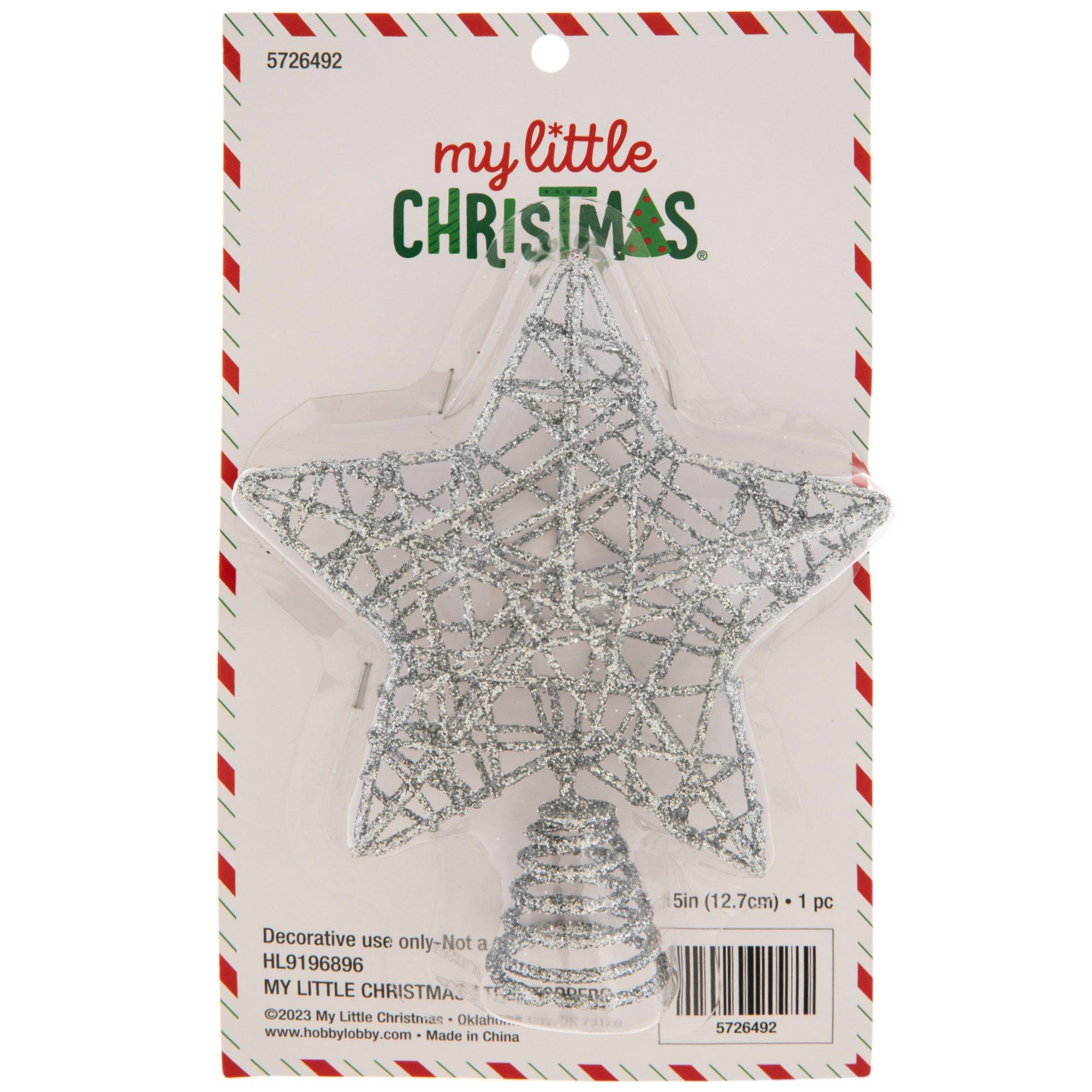 Glitter Star Mini Tree Topper | Hobby Lobby | 5726492