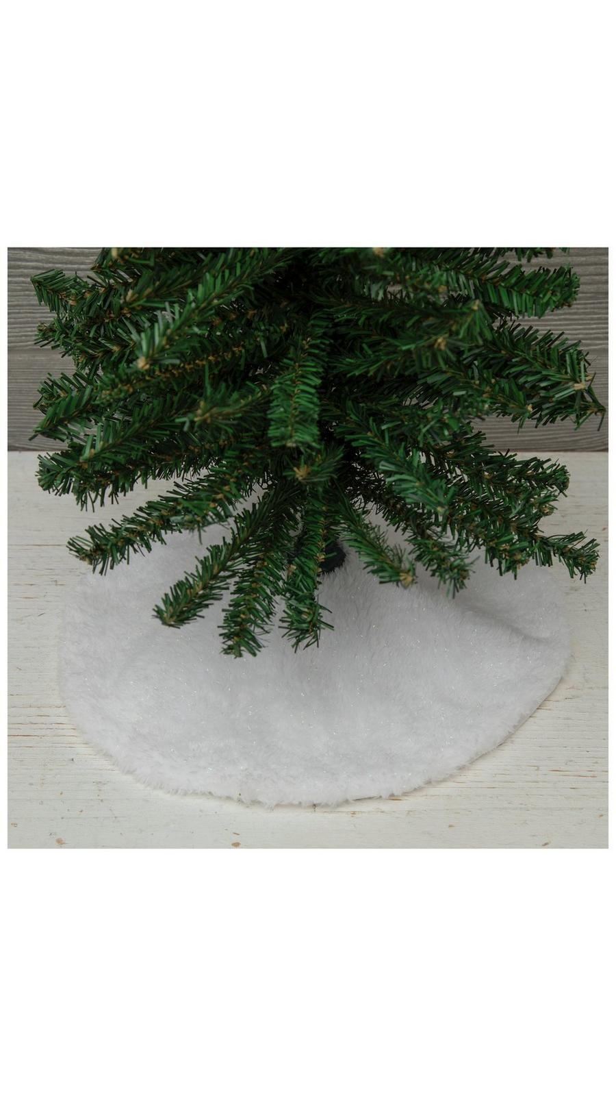 Dessous De Sapin Noël - Fausse Fourrure Blanche 48 Pouces - Hobby Lobby - Neuf - Déco Fêtes