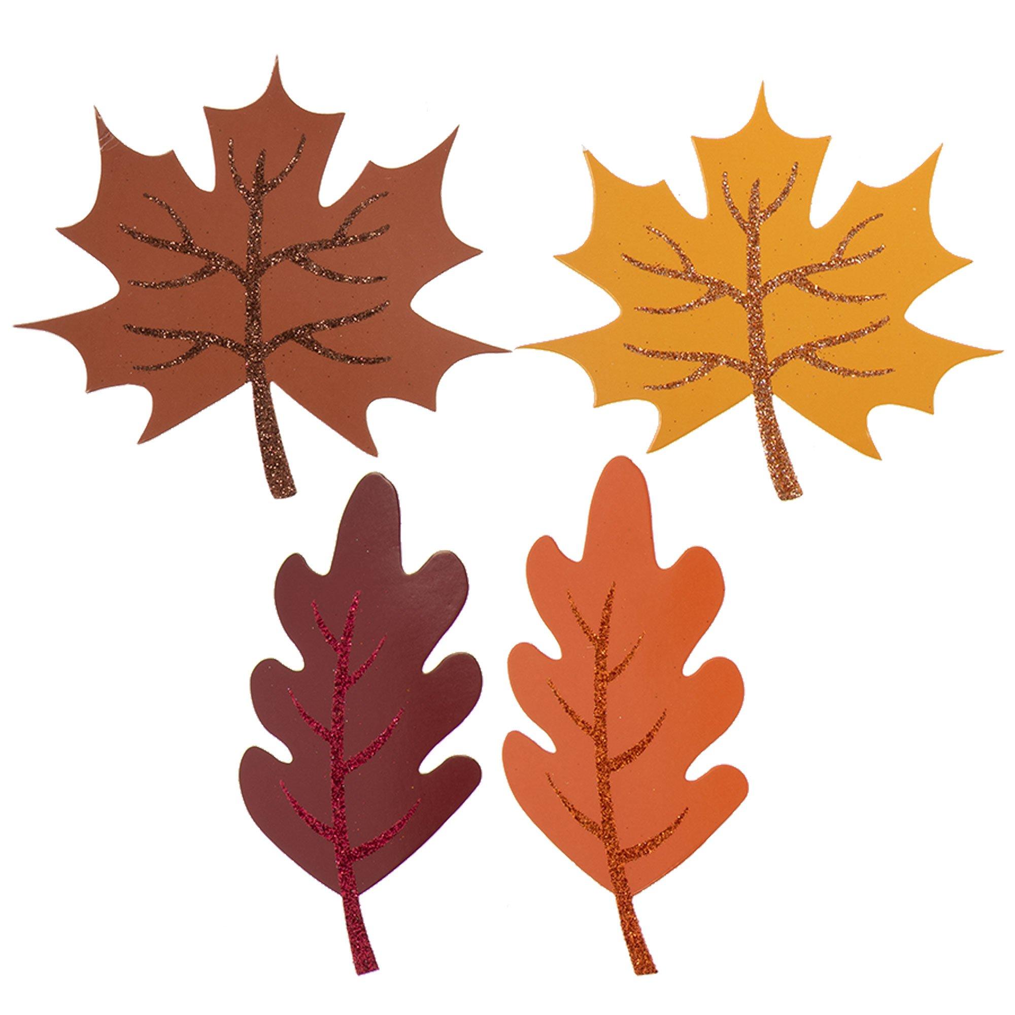 Glitter Leaf Cutouts