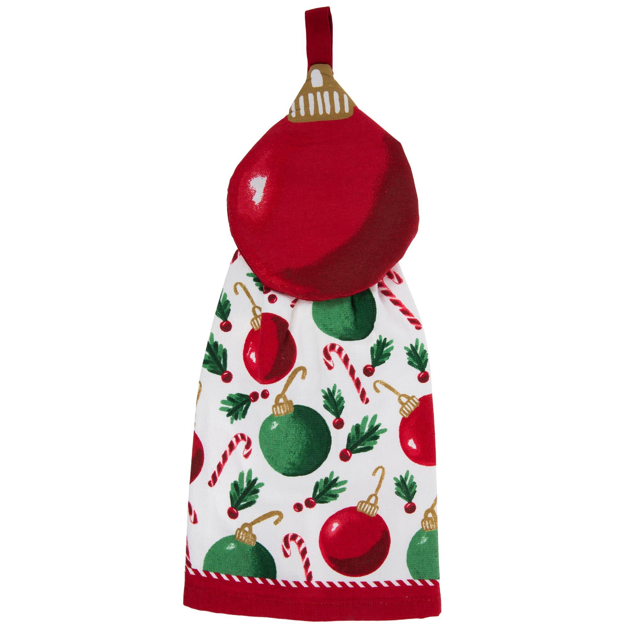 Christmas Ornaments 3PCS Random Color Dish Cloths For Towels And