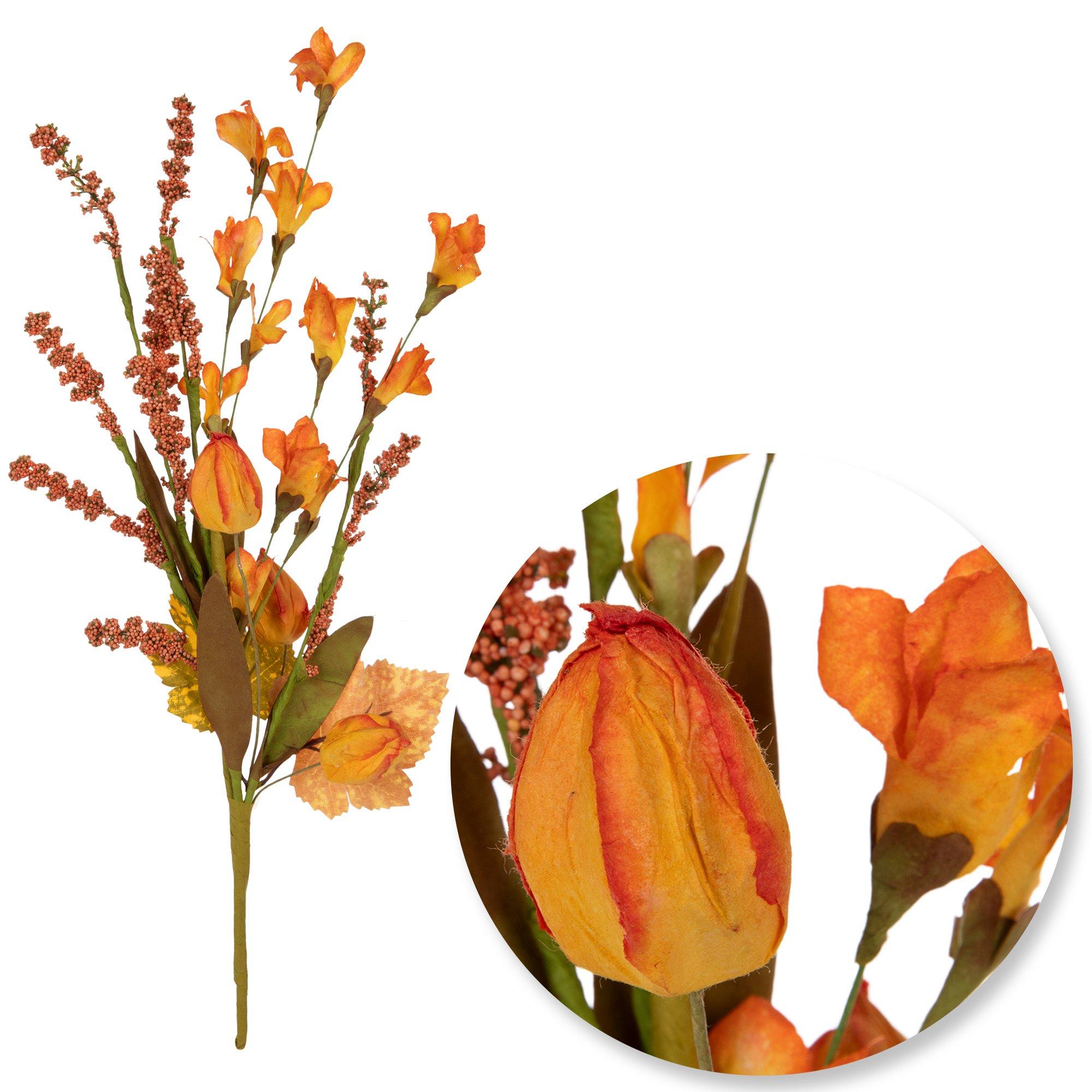 Orange Flower Buds & Berries Pick | Hobby Lobby | 5737432