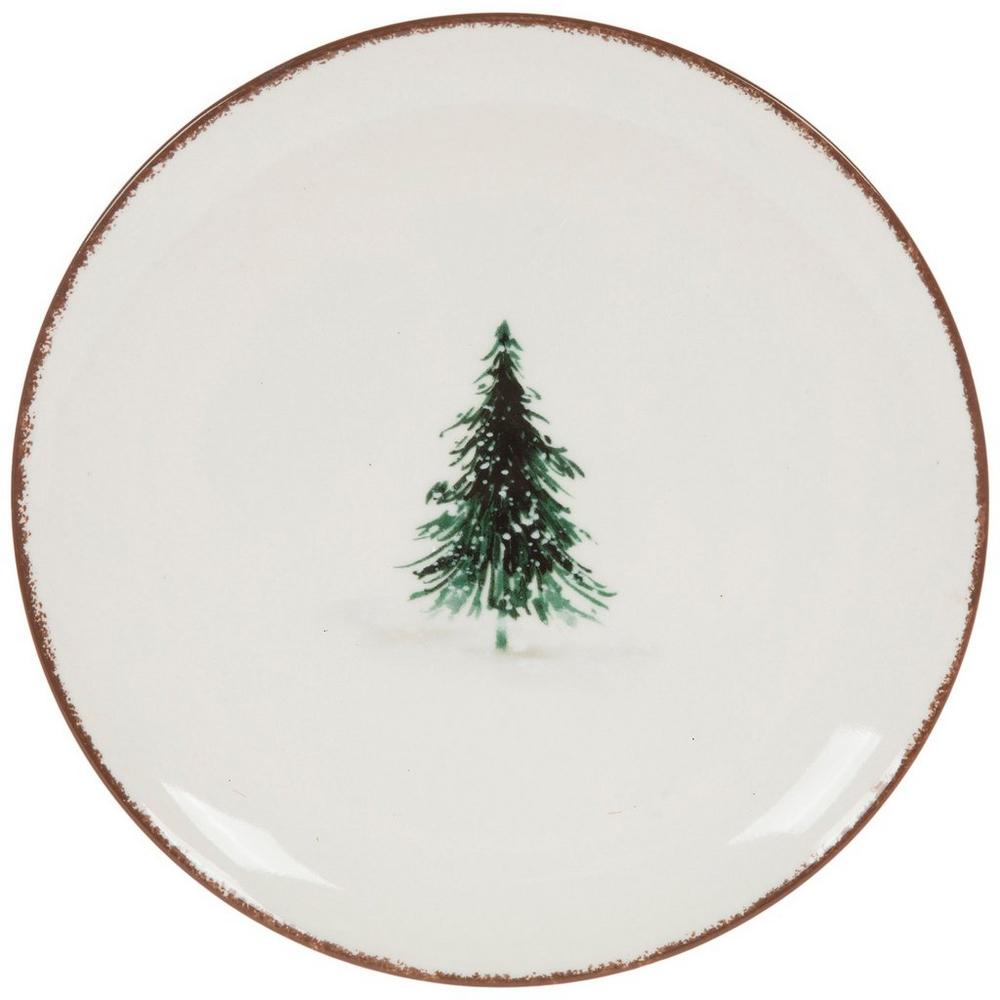 Winter Trees Dessert Plate