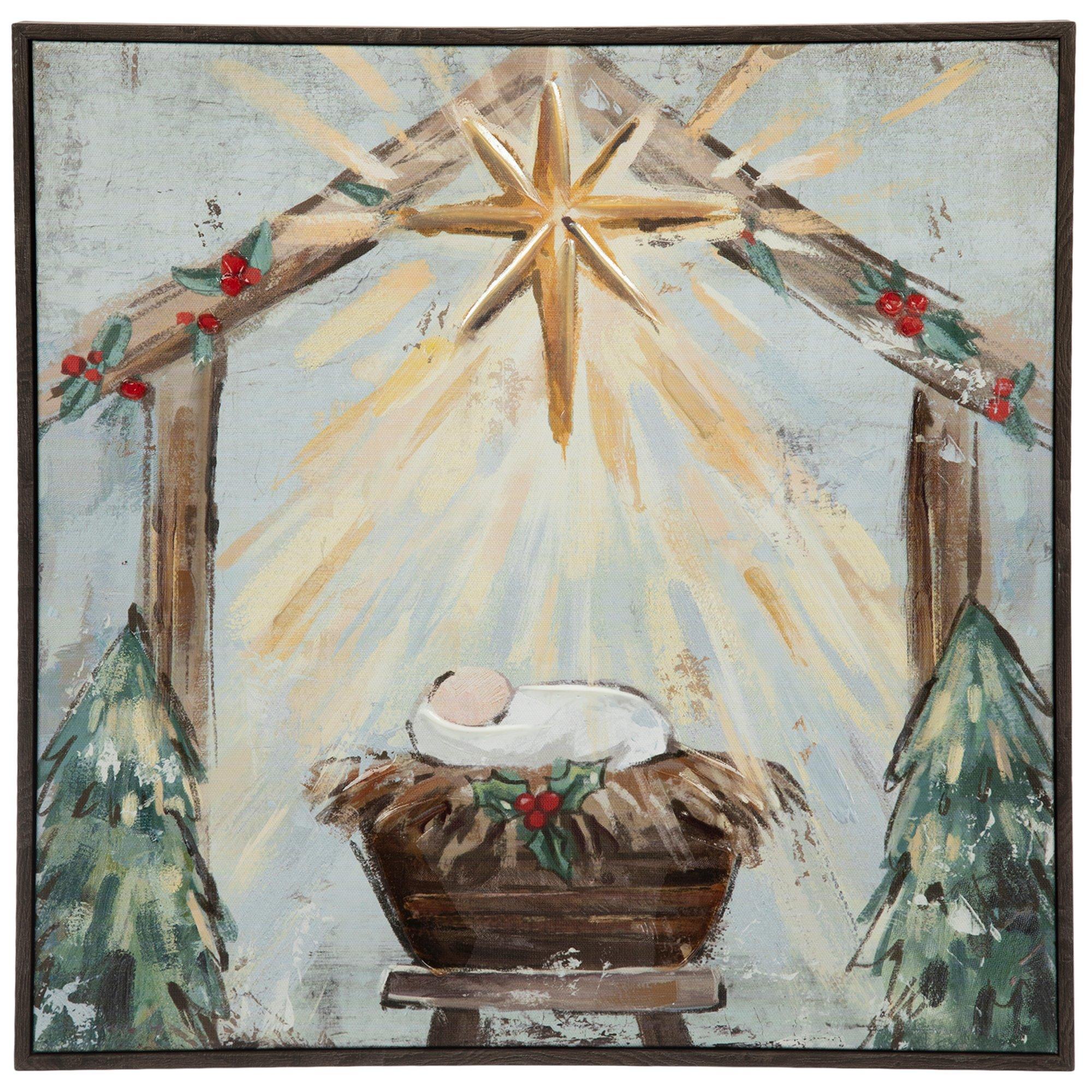 Nativity Canvas Wall Decor | Hobby Lobby | 5750336