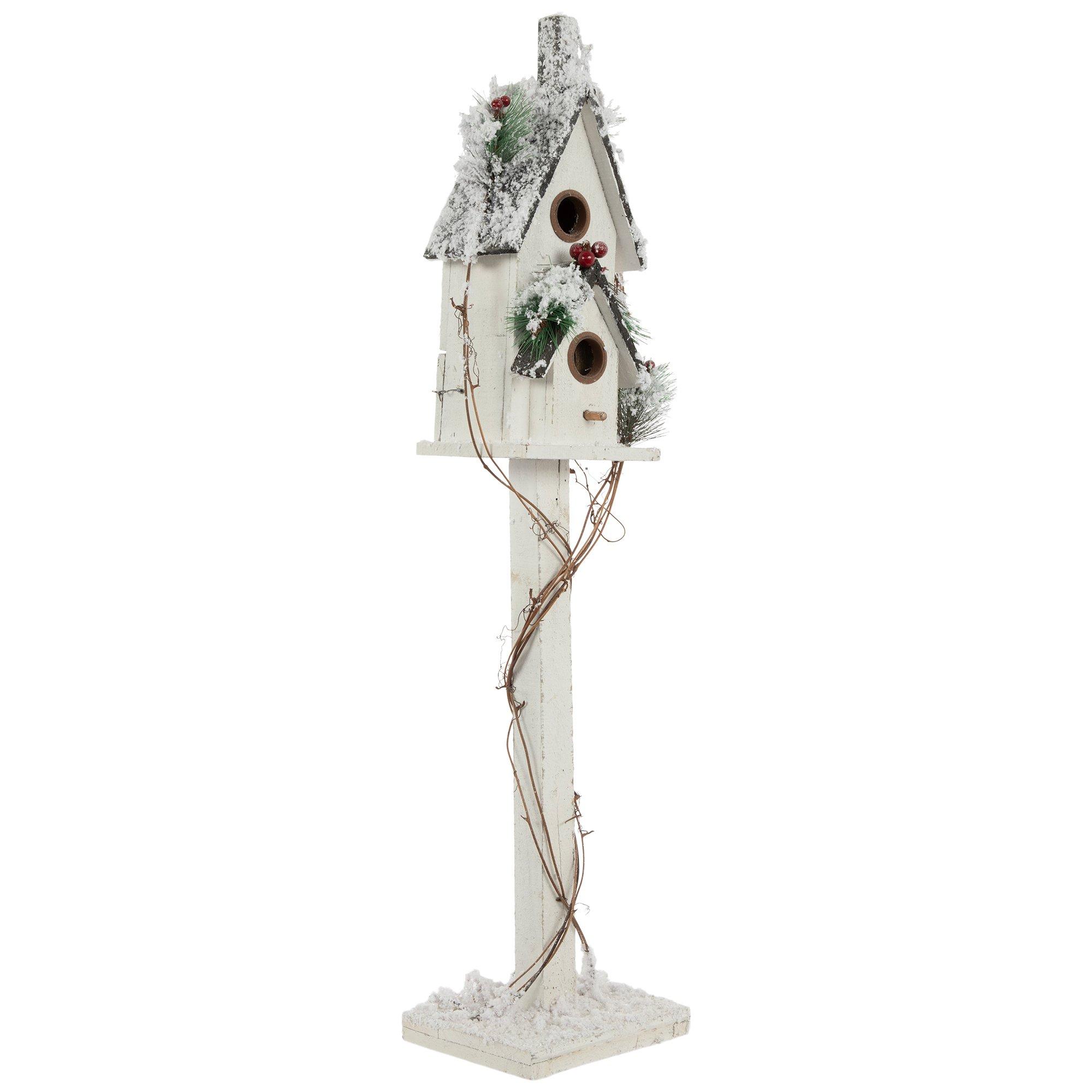 Flocked Wood Birdhouse Hobby Lobby 5754593