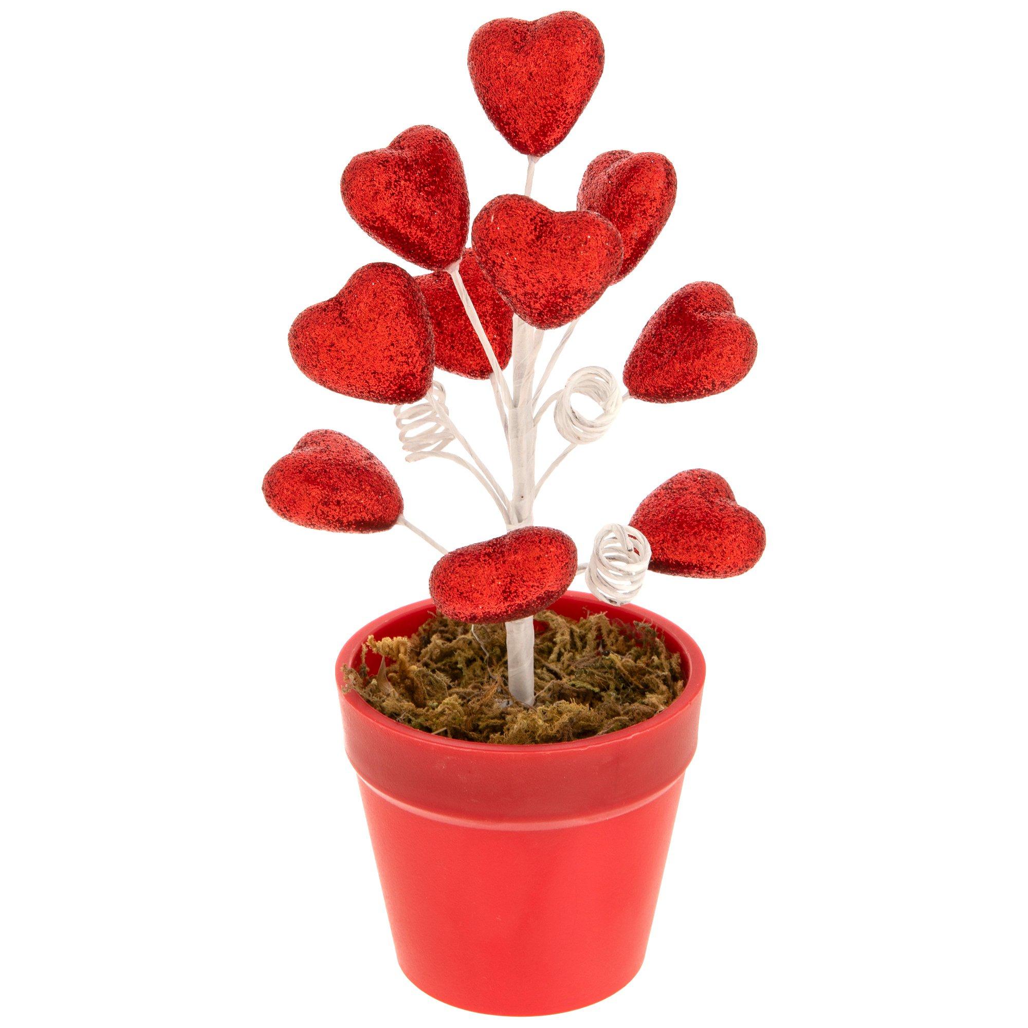 Glitter Hearts In Pot | Hobby Lobby | 5759519