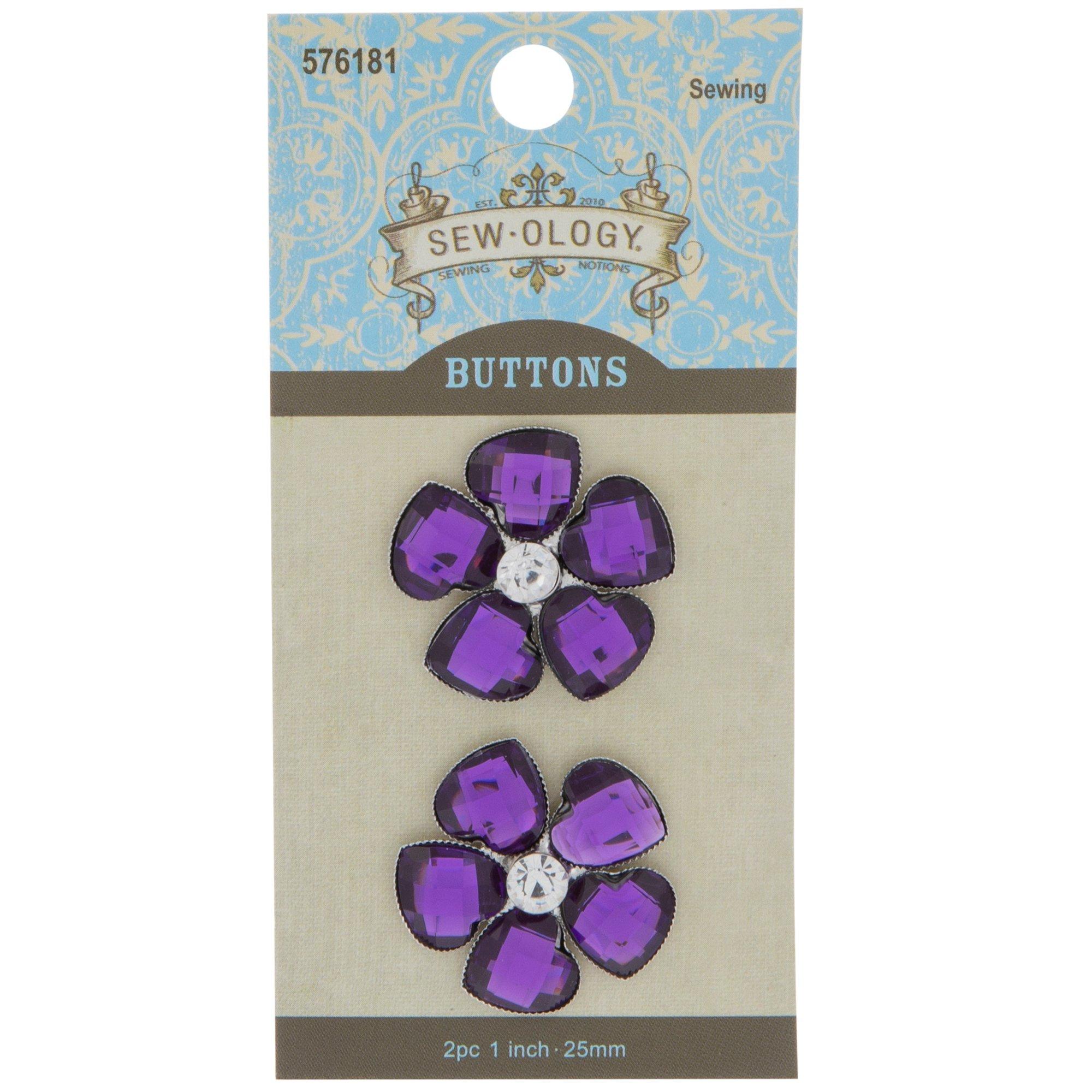 Rhinestone Flower Shank Buttons Hobby Lobby 576181