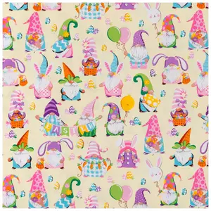 Cotton Fabric - Holiday Fabric - Gnomes in Love Valentine Gnome Hearts Pink  - 4my3boyz Fabric