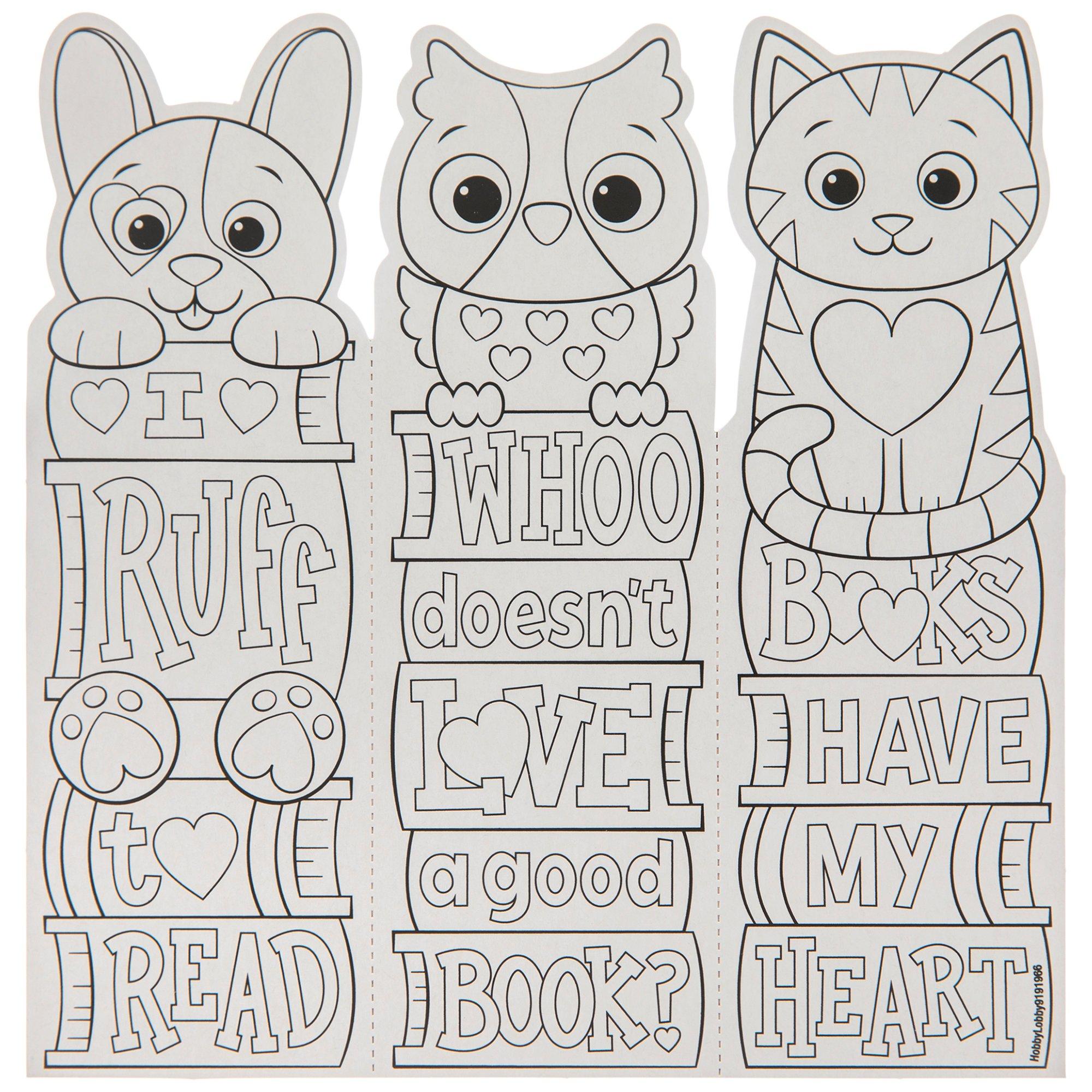 BEST VALUE 120 Valentines Bookmarks Coloring Pages: Instant Download Coloring  Book for Kids and Adult Valentines Bookmarks to Color 